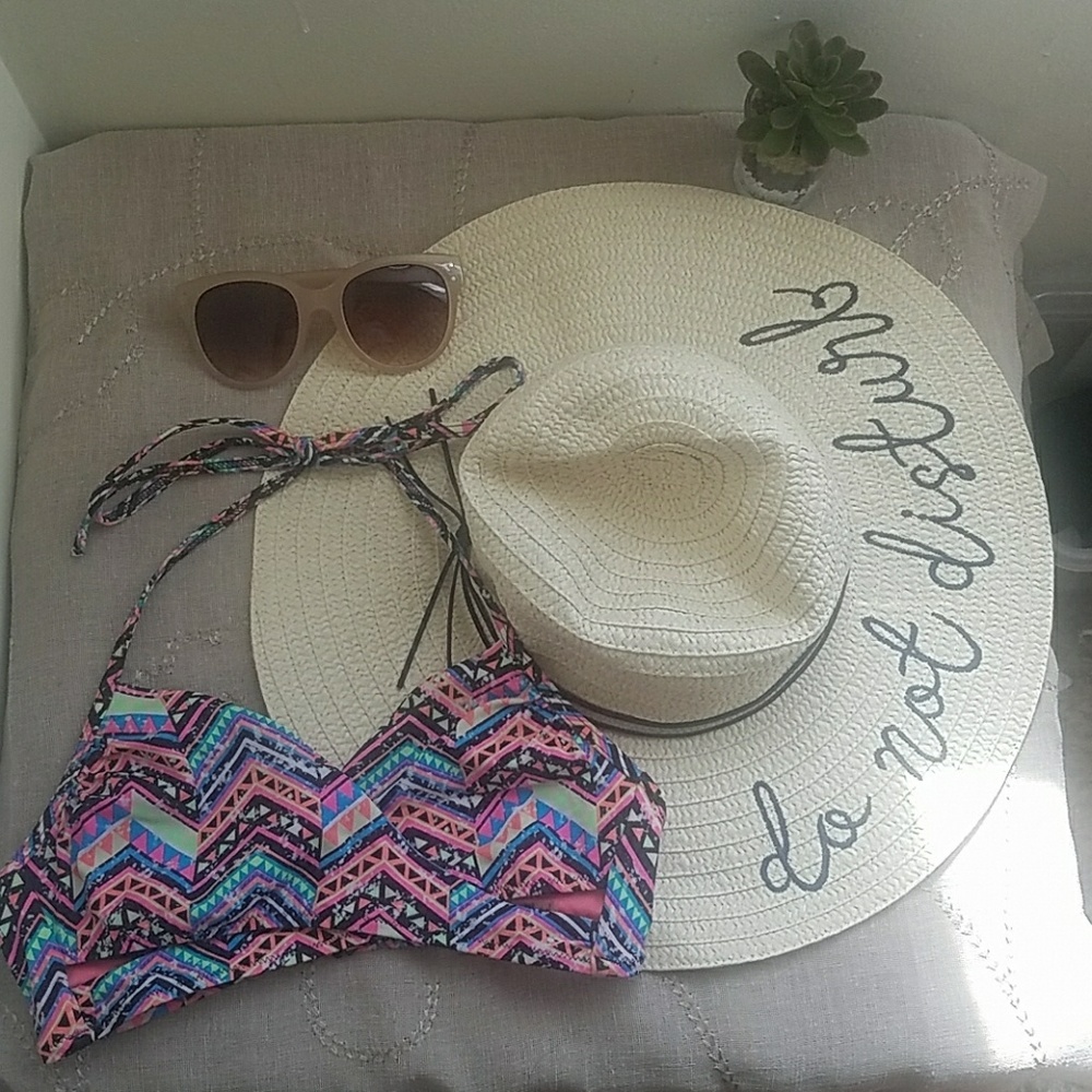 PINK Victoria's Secret Multicolored Bikini Top